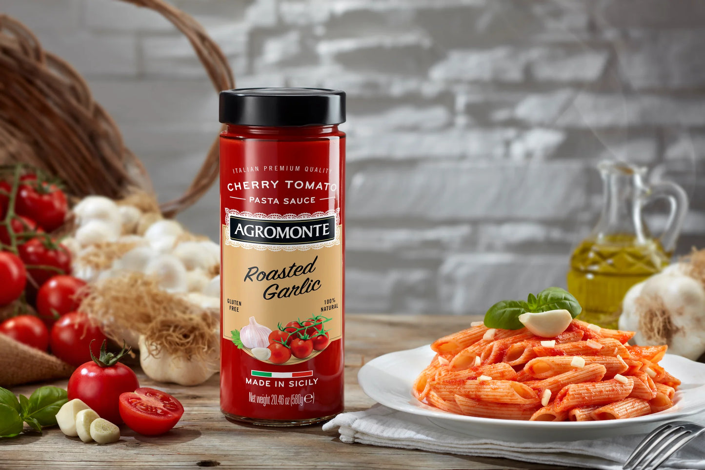 Agromonte Roasted Garlic Pasta Sauce